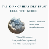 SAVE 60% Celestite Geode & Faith Opal Ring Set