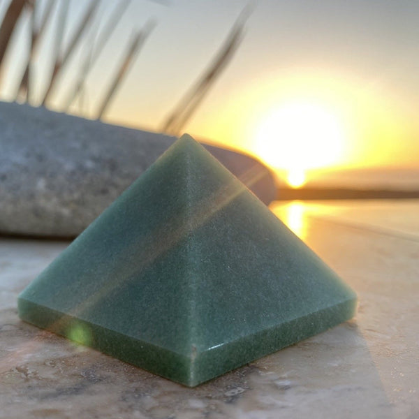 Aventurine Pyramid (Size: Medium) - pyramids