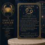 ♋ Câncer - 21 de junho a 22 de julho - Conjunto Zodiac Crystal Fusion com bolsa
