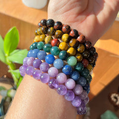 7-teiliges Mala-Perlen-Armband Chakra-Set