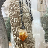 Citrine Wire Wrapped Pendant