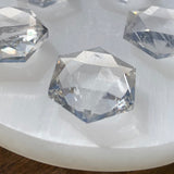 FREE GIVEAWAY! Clear Quartz Sacred Geometry Faceted Crystal