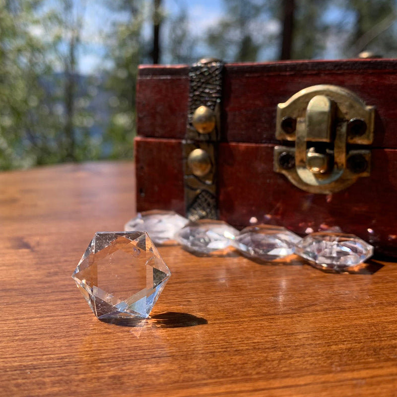 FREE GIVEAWAY! Clear Quartz Sacred Geometry Faceted Crystal