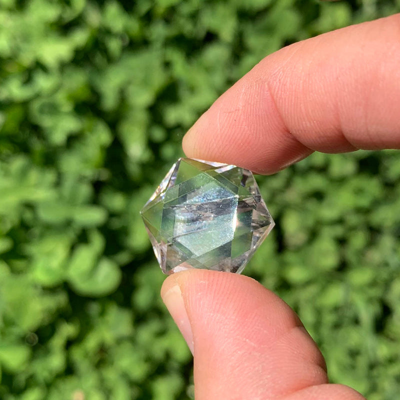 FREE GIVEAWAY! Clear Quartz Sacred Geometry Faceted Crystal