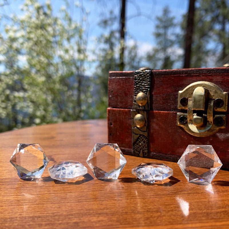 FREE GIVEAWAY! Clear Quartz Sacred Geometry Faceted Crystal