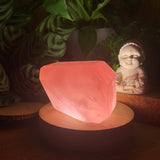 Crystal Mood Light (Rose Quartz Chunk) - wand