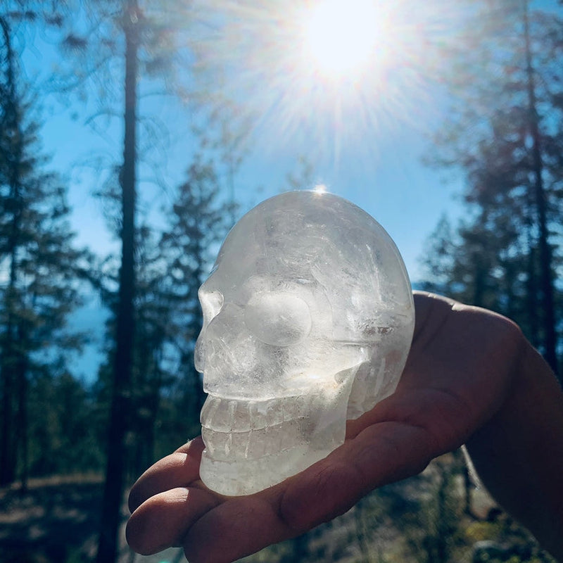 Crystal Mood Light (Quartz Skull Medium)