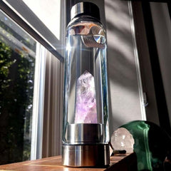 Kristall-Wasserflasche + Tragetasche 💧