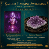 🌙 Sacred Feminine Awakening Oracle Deck & 13 Crystal Companion Set