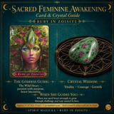 🌙 Sacred Feminine Awakening Oracle Deck & 13 Crystal Companion Set
