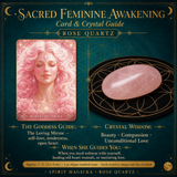 🌙 Sacred Feminine Awakening Oracle Deck & 13 Crystal Companion Set