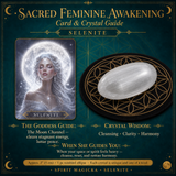 🌙 Sacred Feminine Awakening Oracle Deck & 13 Crystal Companion Set