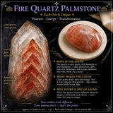 Oferta relámpago de 1 día de piedra de palma de cuarzo de fuego de $8