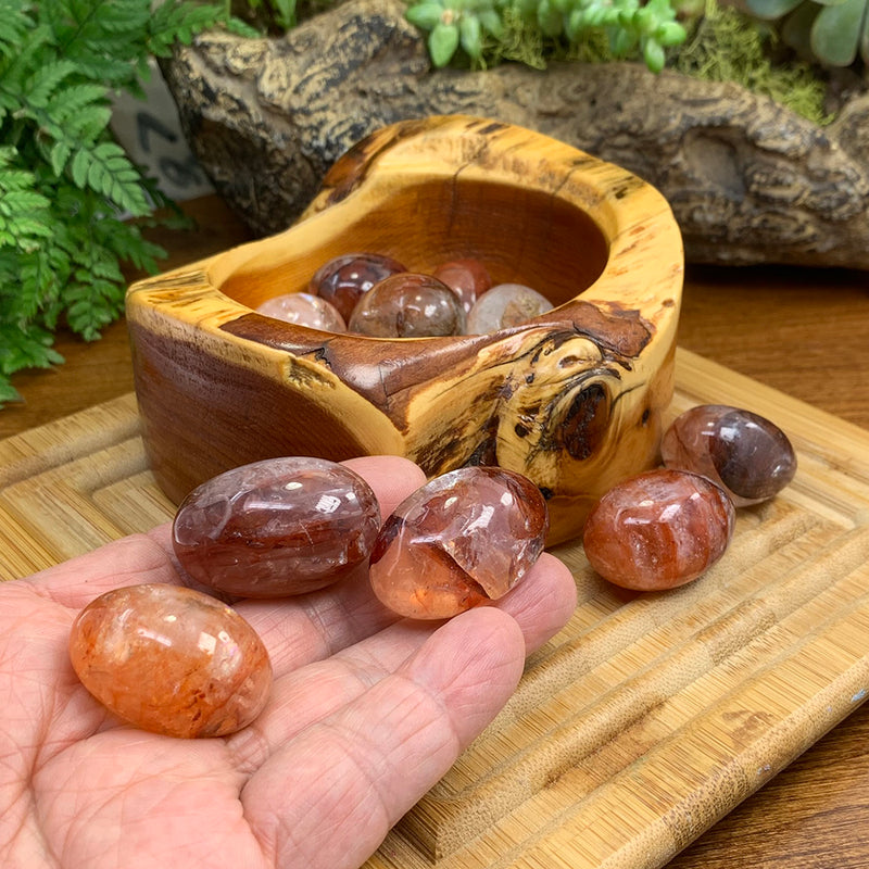 Fire Quartz Tumbled Stone