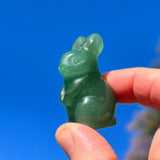 Crystal Animal Spirit Totems: Green Quartz Rabbit