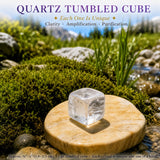 Cubo caído de cuarzo