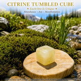 Citrin Trommelwürfel