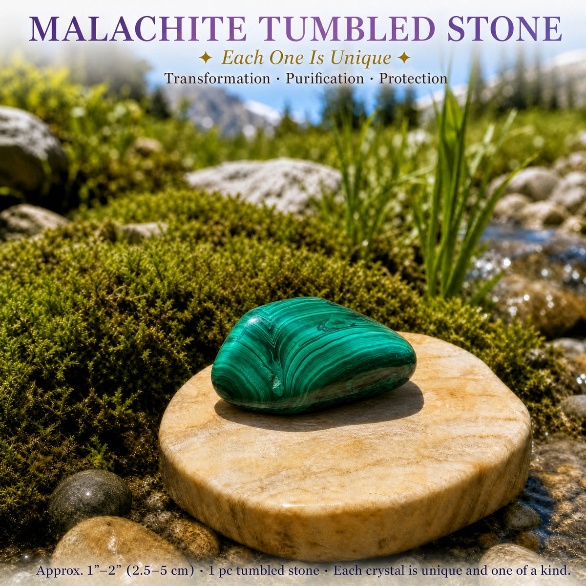 Malachite Tumbled Stone