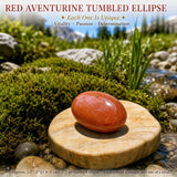 Piedra rodada aventurina roja