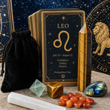 ♌ Lion - 23 juillet - 21 août - Ensemble Zodiac Crystal Fusion avec pochette