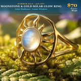 Z ARRON DESIGN Collier avec pendentif en fil de cuivre et pierre de lune Serenity