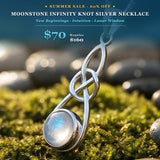Ogrlica z obeskom iz bakrene žice Z ARRON DESIGN Serenity Moonstone
