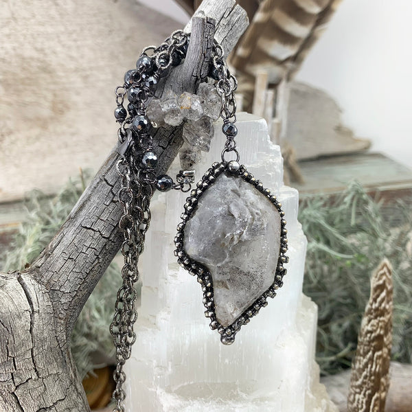 Smoky Quartz Soldered Pendant