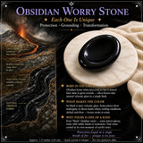 Obsidian Worry Stone