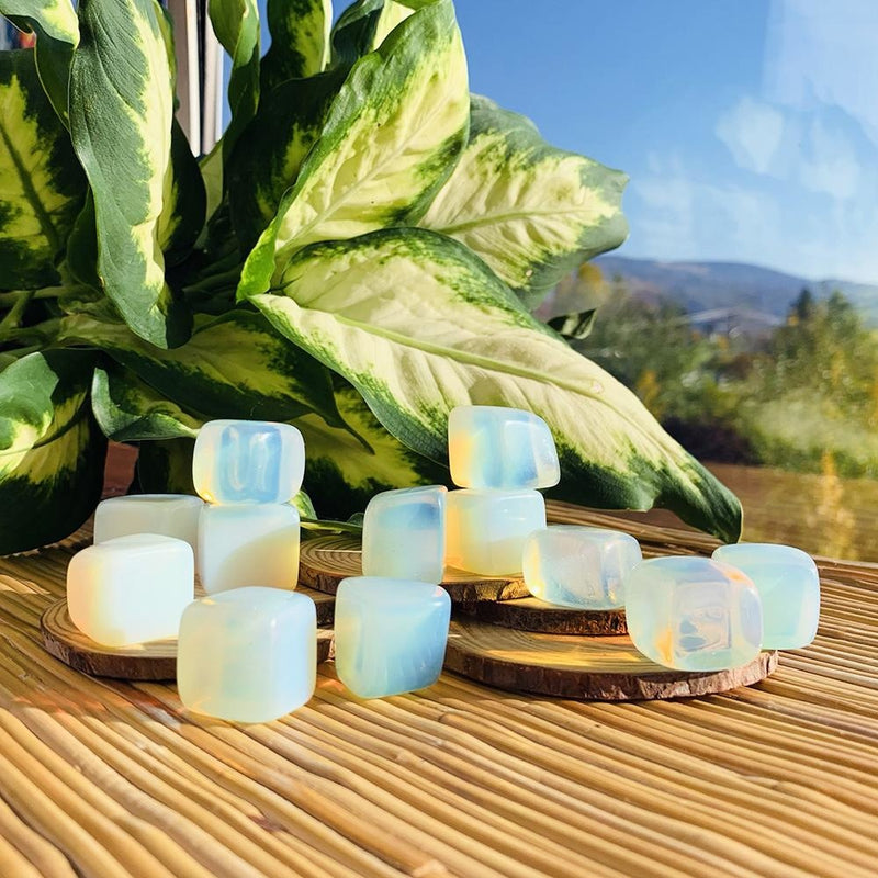 Opalite Tumbled Stone Set of 12 - tumbledstone