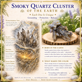 Grappe de quartz fumé
