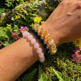 10-pc Obsidian - Rose Quartz - Citrine- Self Power Set
