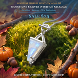 GEMSTONE JEWELRY EVENT Moonstone & Silver Intuition Necklace