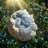 SAVE 60% Celestite Geode & Faith Opal Ring Set