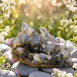 Grappe de quartz fumé