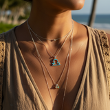 ♎ Libra Opal Zodiac Necklace – September 23 to October 22