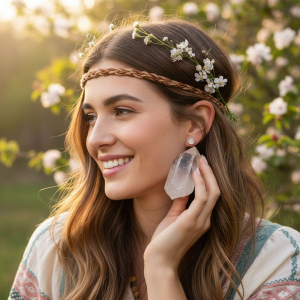 Earrings - Quartz Studs