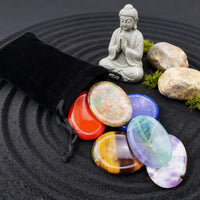 Don't Worry Stones Chakra Set + Bolsa Terciopelo