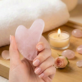 Rose Quartz Gua Sha Facial Massage Stone