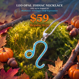 ♌ GEMSTONE JEWELRY EVENT Leo Opal Zodiac Necklace– July 23 to August 22