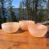 Orange Selenite Crystal Bowl