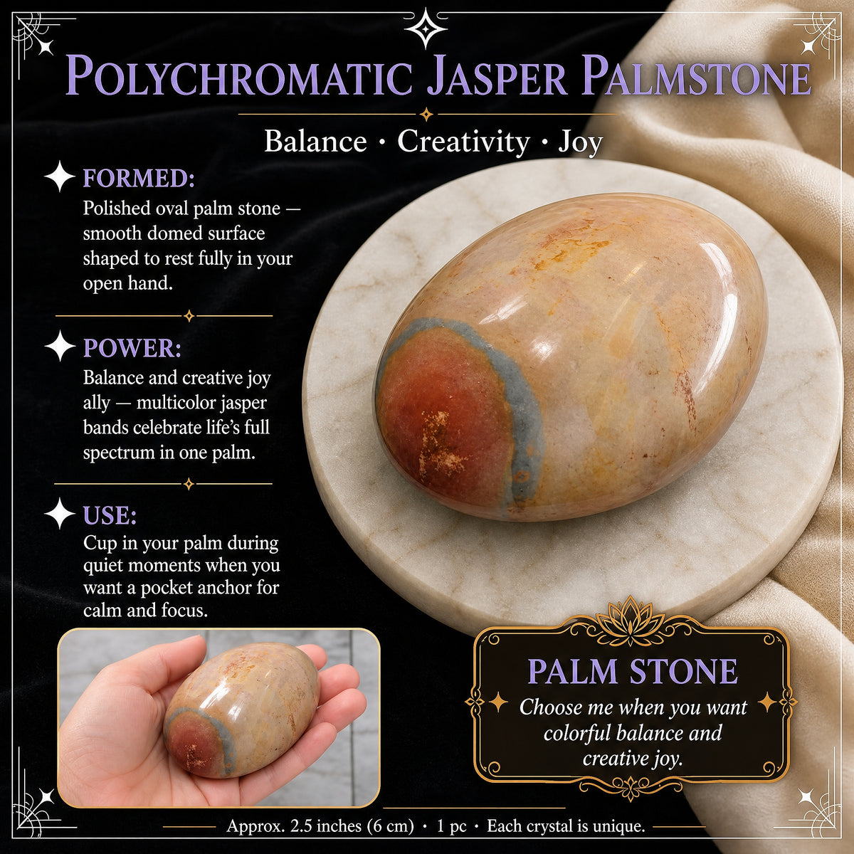 Jaspe polychrome Palmstone
