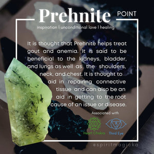 Prehnite Freeform Point - wand