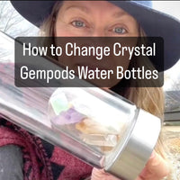 Botella de agua Prehnita Gem Pod 💧