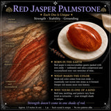 Rauður Jaspis pálmasteinn