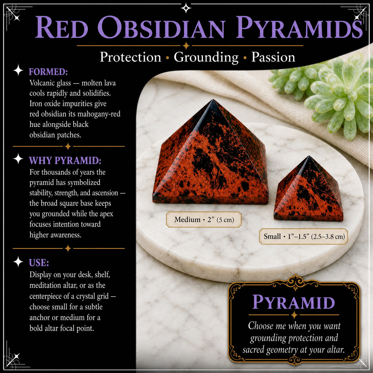 Pyramide d'Obsidienne Rouge - Moyenne