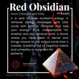 Red Obsidian Pyramid - Medium - pyramids