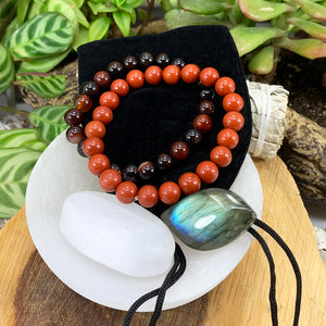 Conjunto de pulseras Mala Chakra raíz 🌈