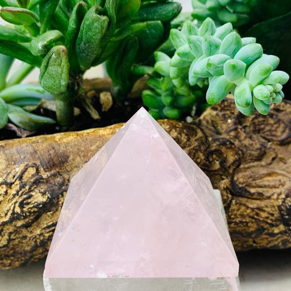 Rose Quartz Pyramid - Medium - pyramids