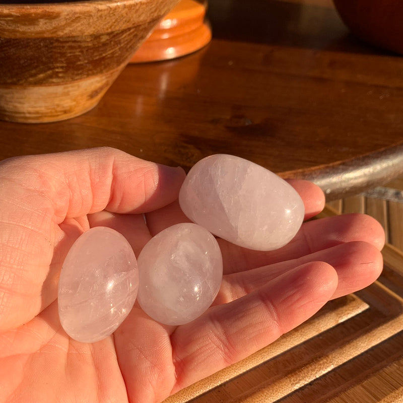 Rose Quartz Tumbled Ellipse