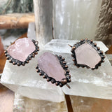 Rose Quartz Soft Soldered Pendant